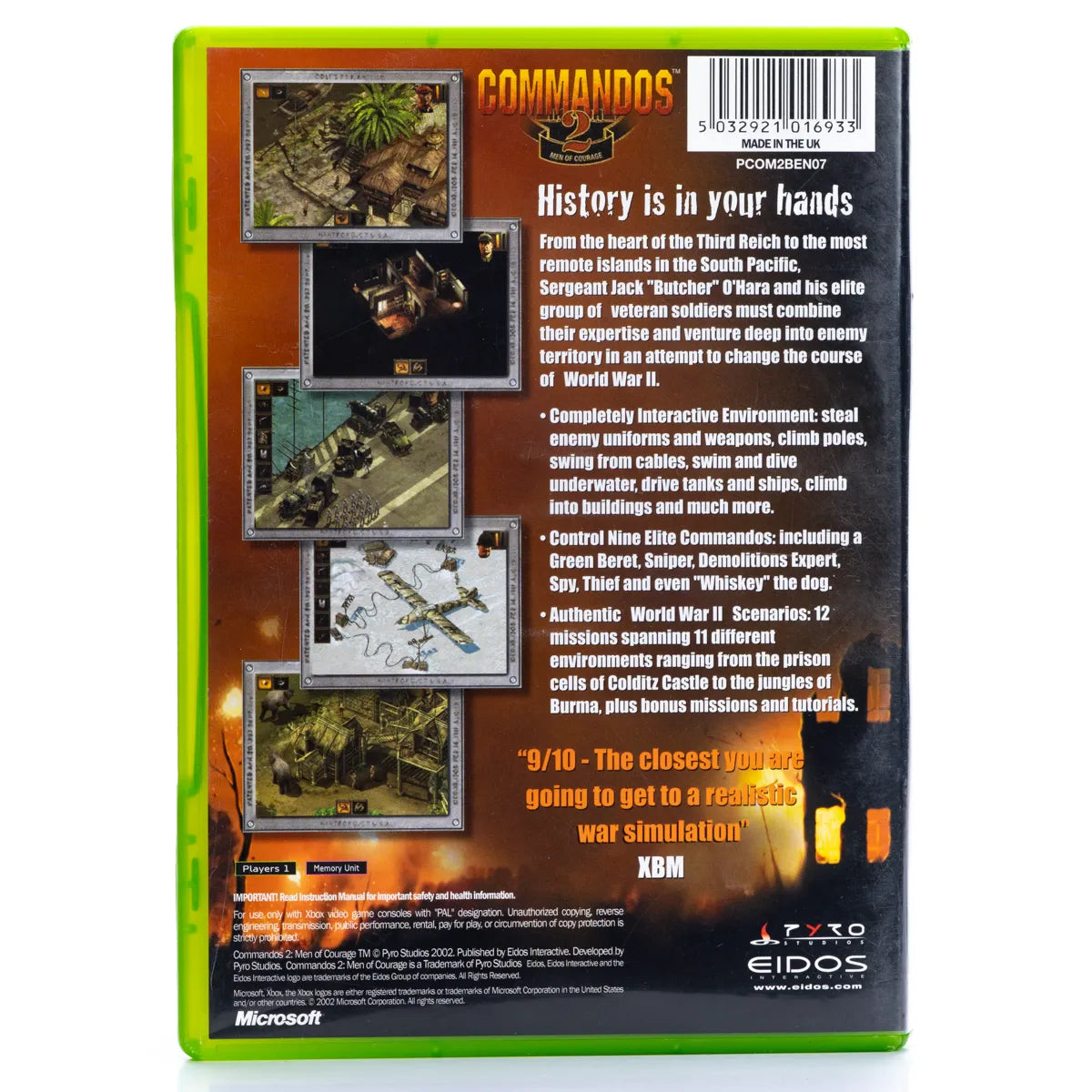 Commandos 2: Men of Courage - Xbox spill - Retrospillkongen