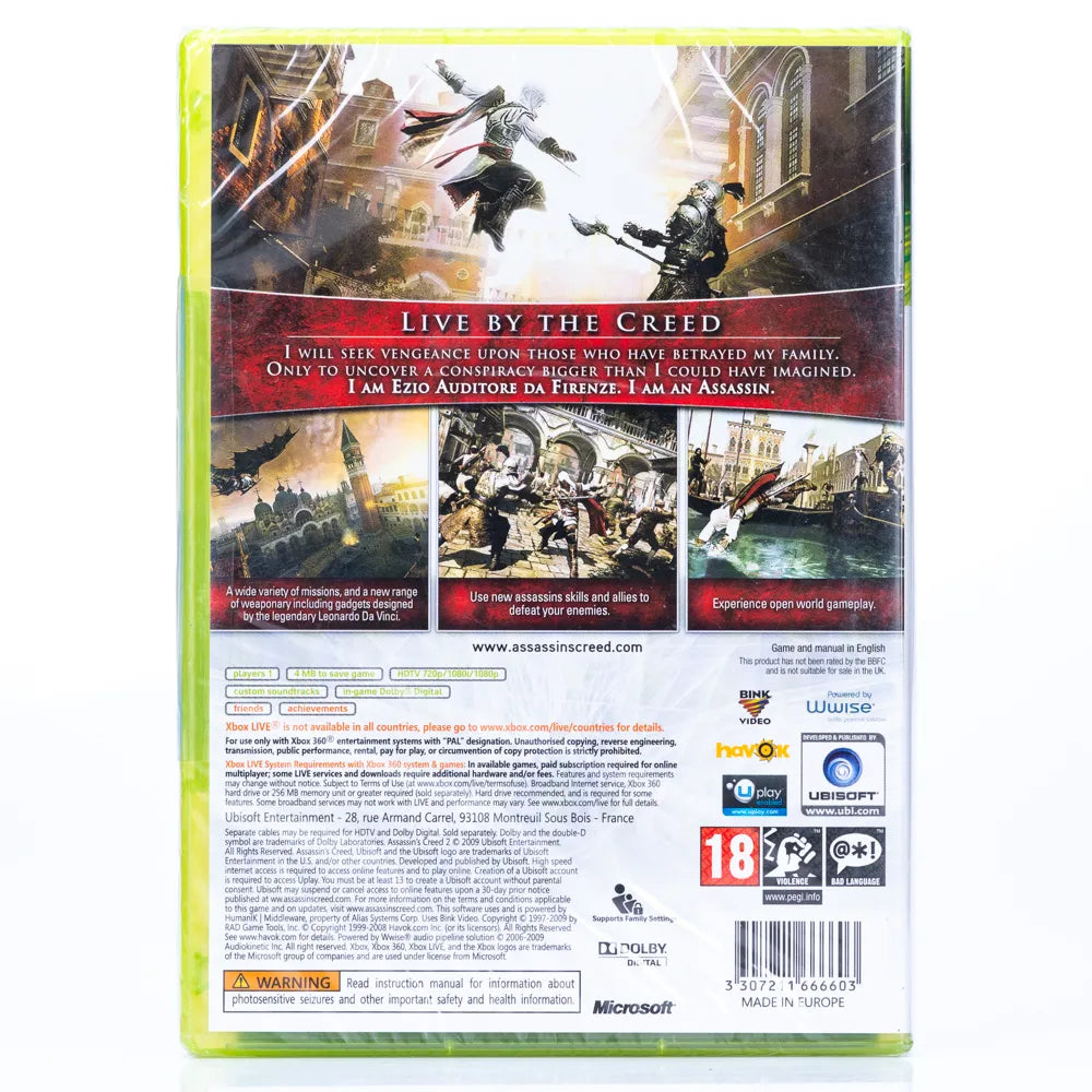 Assassin’s Creed II - Xbox 360 spill (Forseglet) - Retrospillkongen