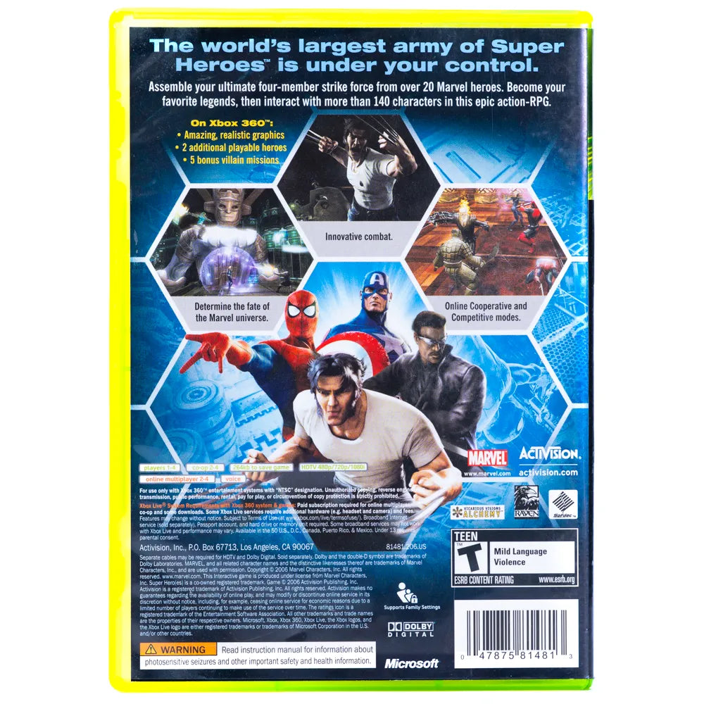 Marvel Ultimate Alliance 2 (NTSC) - Xbox 360 spill - Retrospillkongen