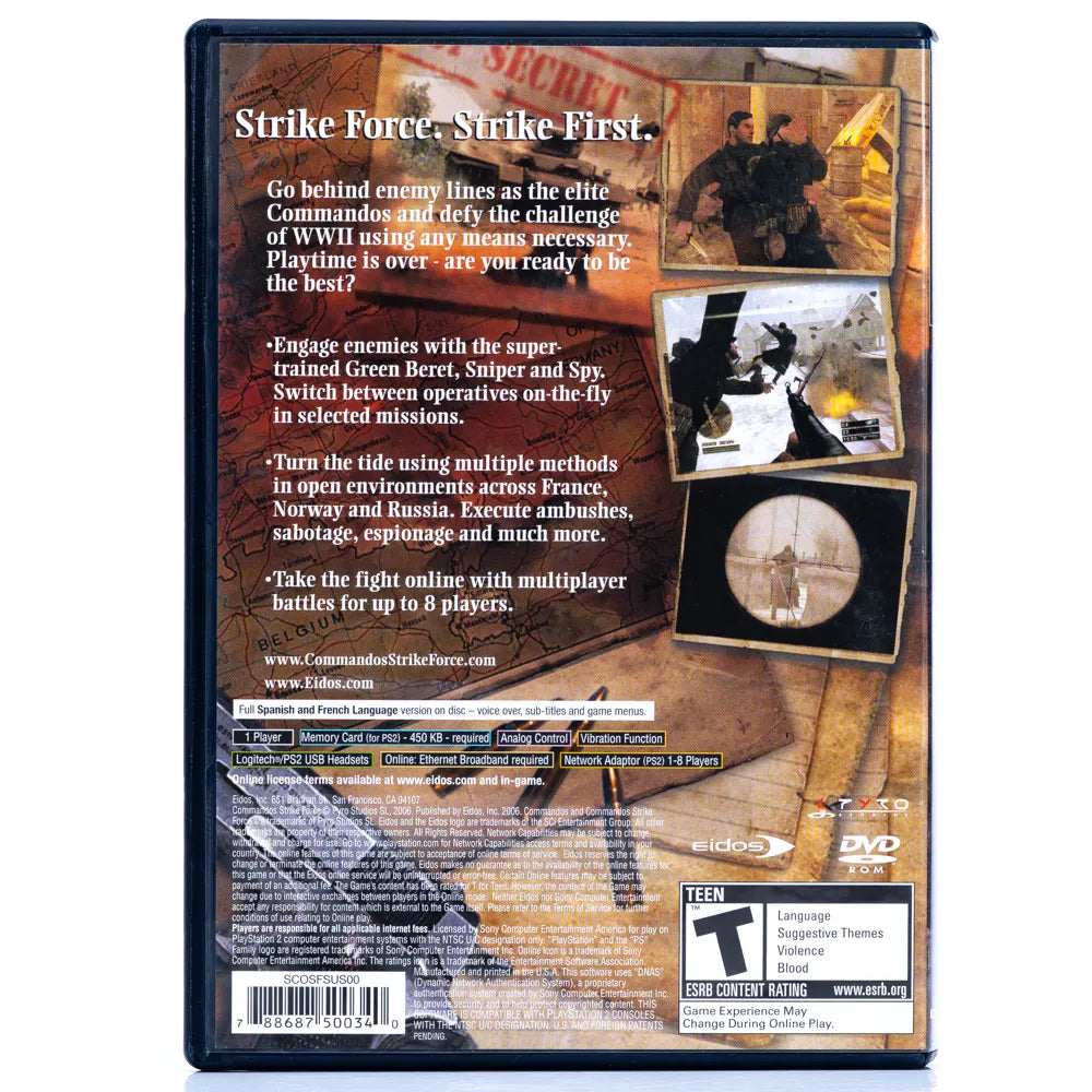 Commandos: Strike Force - PS2 Spill (NTSC Versjon) - Retrospillkongen