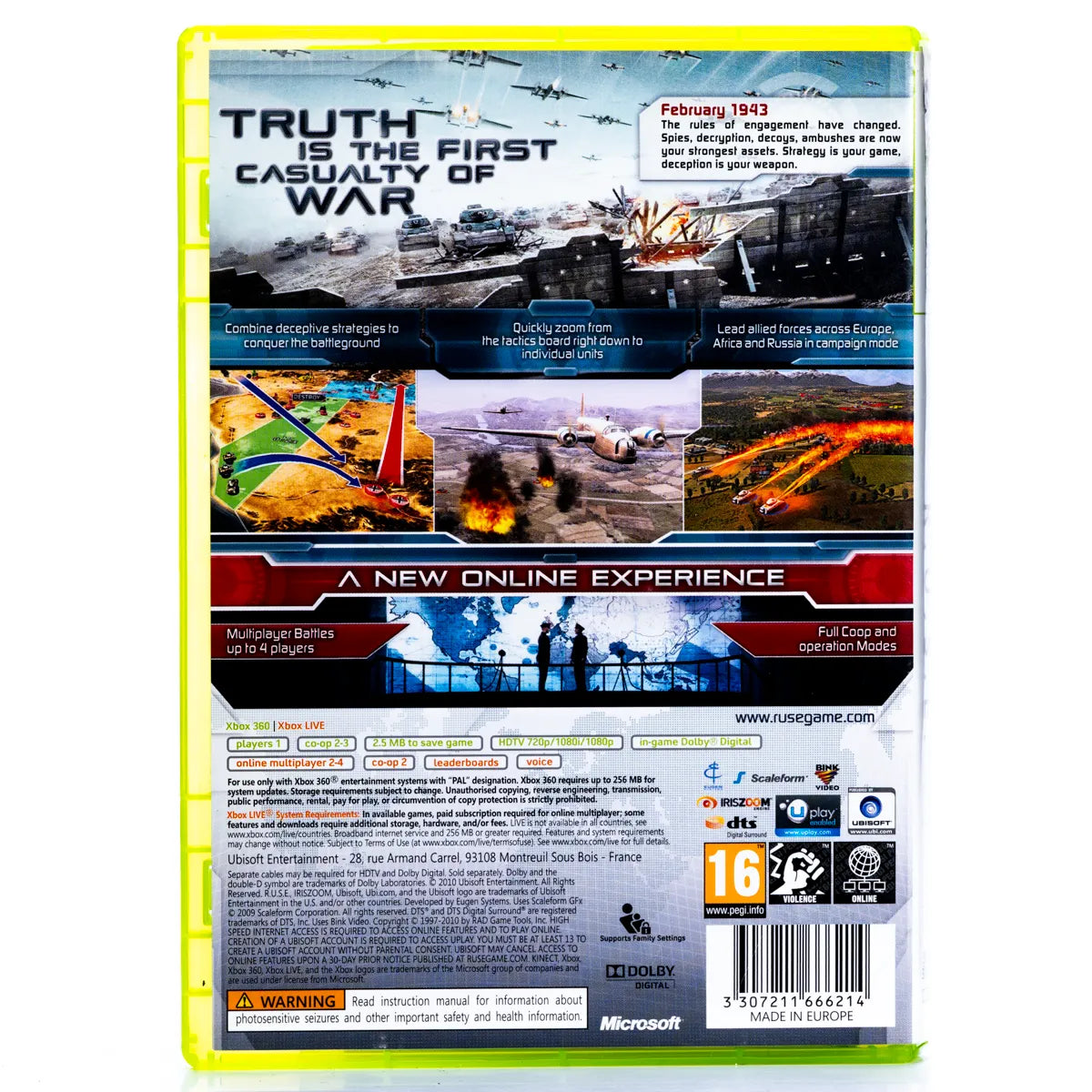 R.U.S.E.: Don't Believe What You See - Xbox 360 spill - Retrospillkongen
