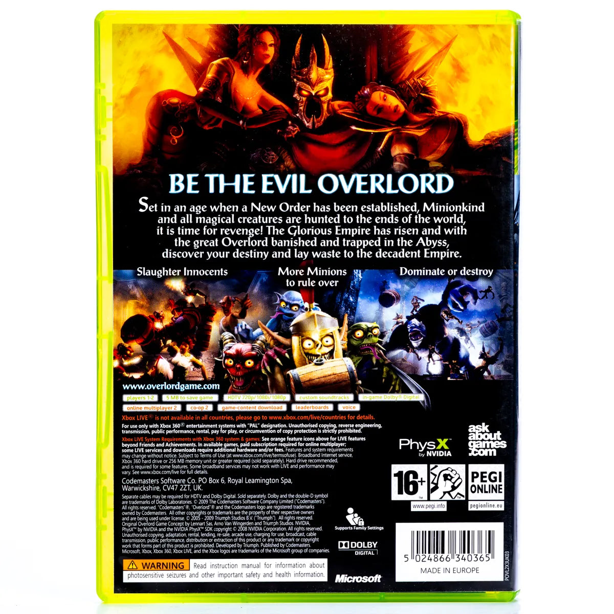 Overlord II - Xbox 360 spill - Retrospillkongen