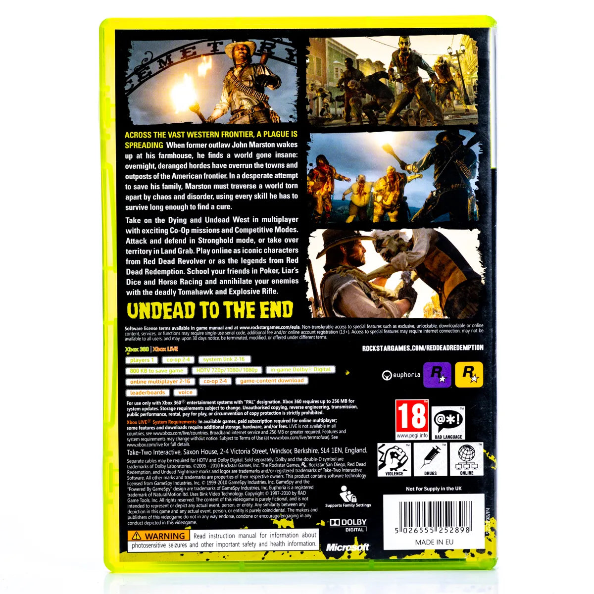 Red Dead Redemption: Undead Nightmare - Xbox 360 spill - Retrospillkongen