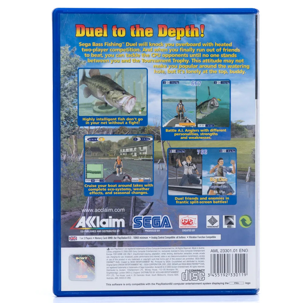 Sega Bass Fishing Duel - PS2 spill - Retrospillkongen