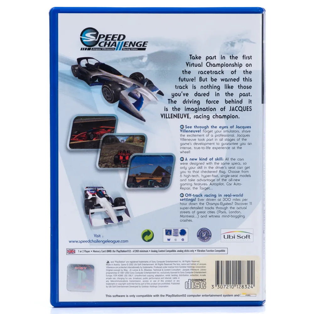 Speed Challenge: Jacques Villeneuve's Racing Vision - PS2 spill - Retrospillkongen