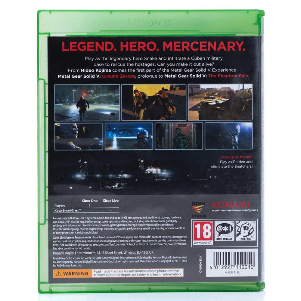 Metal Gear Solid V: Ground Zeroes - Xbox One spill - Retrospillkongen
