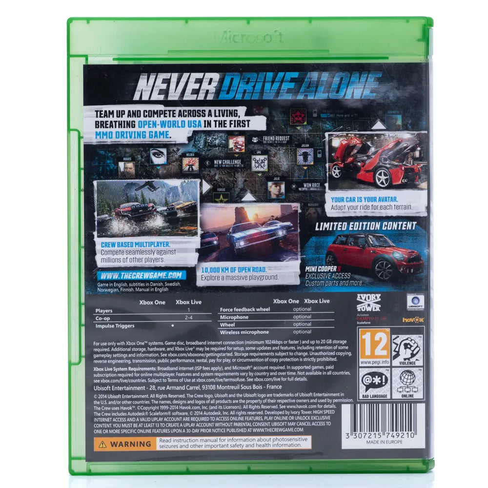 The Crew - Xbox One spill - Retrospillkongen