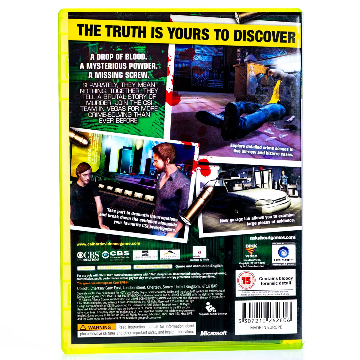 CSI Crime Scene Investigation Hard Evidence - Xbox 360 spill - Retrospillkongen