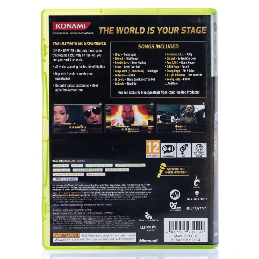 Def Jam Rapstar - Xbox 360 spill