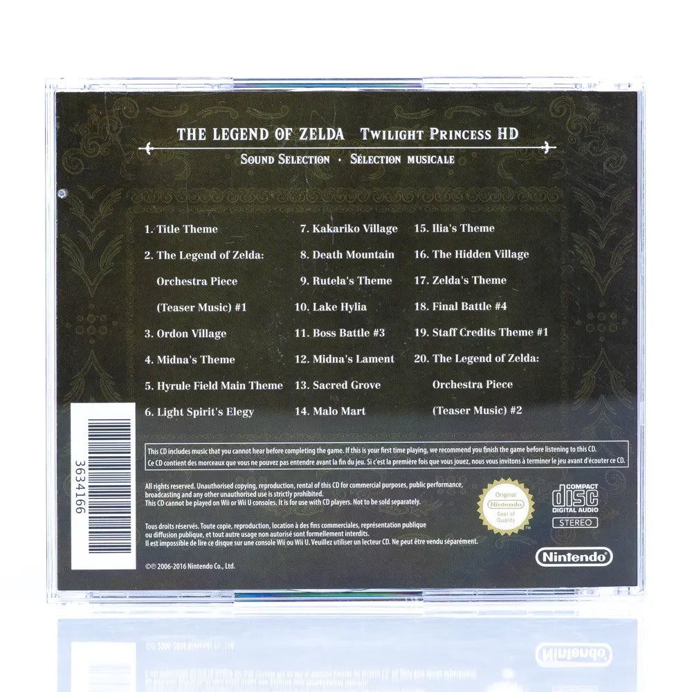 The Legend of Zelda Twilight Princess HD - Sound Selection CD - Retrospillkongen