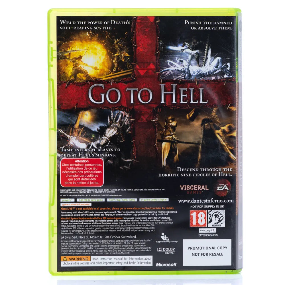 Dante's Inferno - Xbox 360 spill - Retrospillkongen