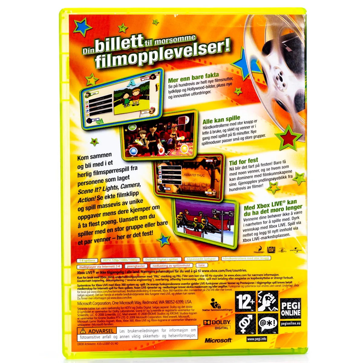 Scene It? Filmtoppen - Xbox 360 spill - Retrospillkongen