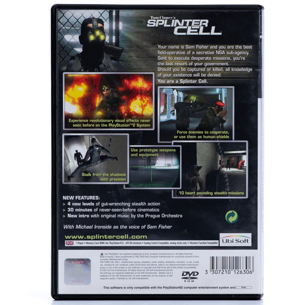 Tom Clancy's Splinter Cell - PS2 spill - Retrospillkongen