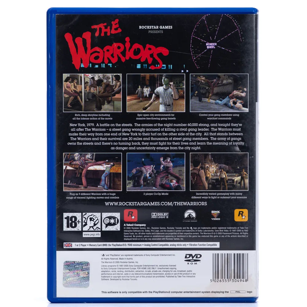 The Warriors - PS2 spill - Retrospillkongen