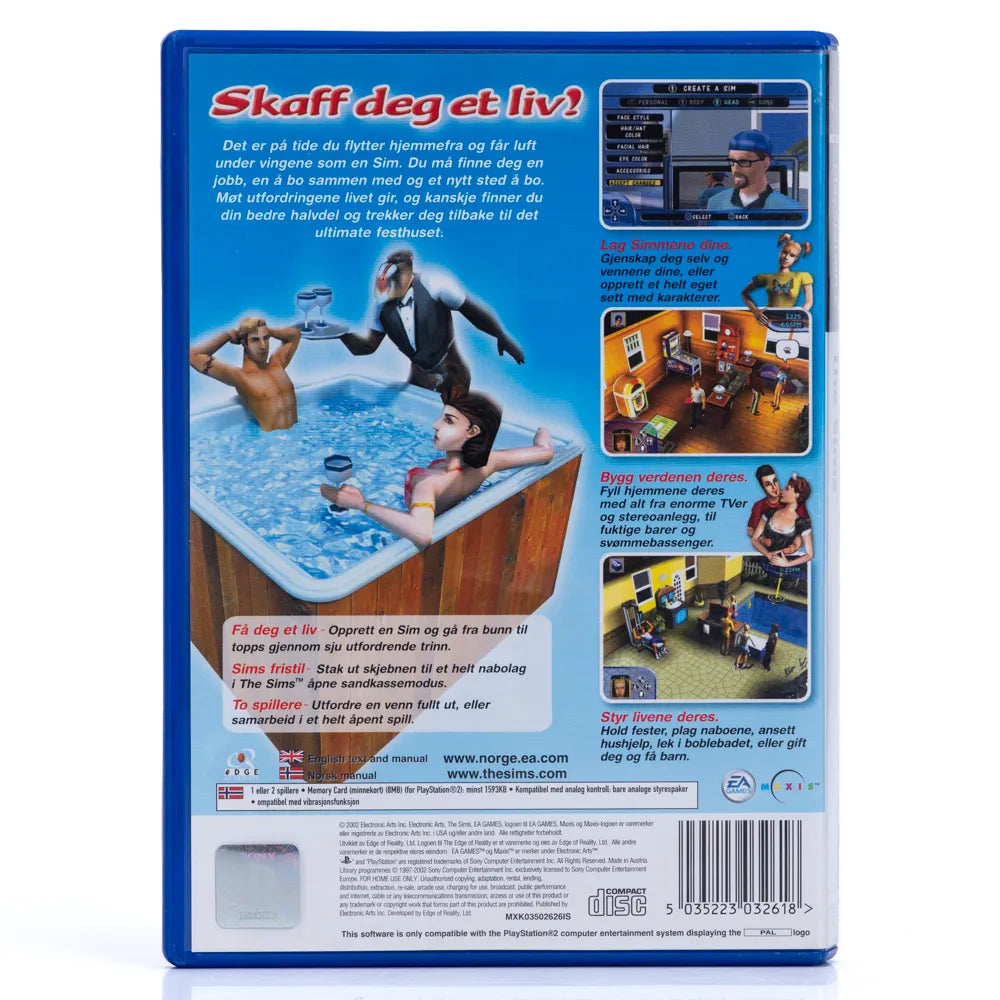 The Sims - PS2 spill - Retrospillkongen
