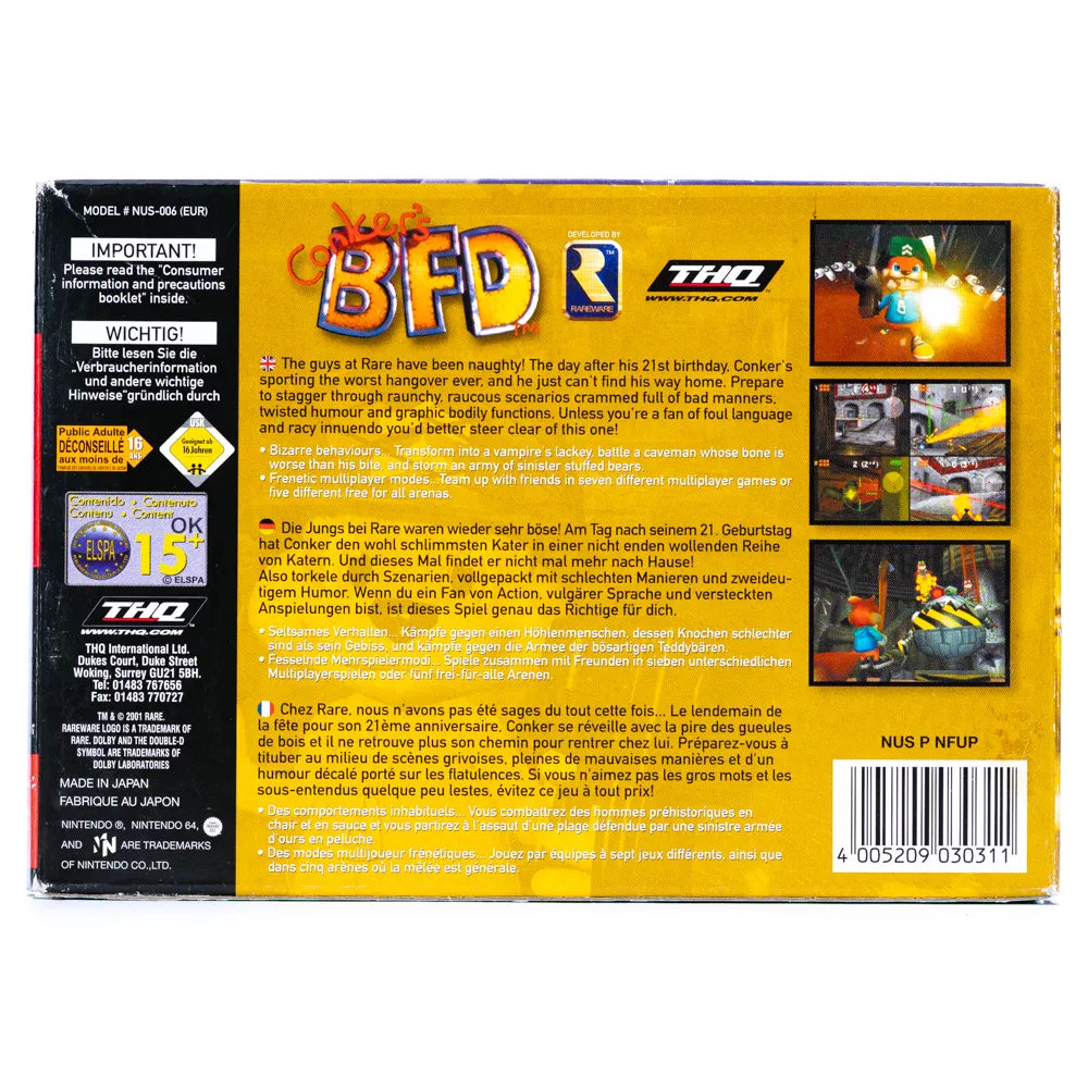 Conker's Bad Fur Day - N64 spill (I eske) - Retrospillkongen