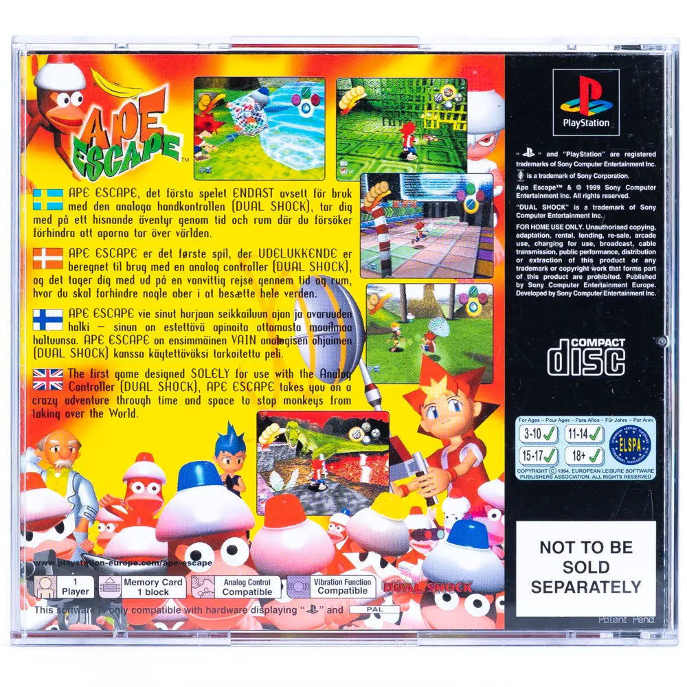 Ape Escape - PS1 spill - Retrospillkongen