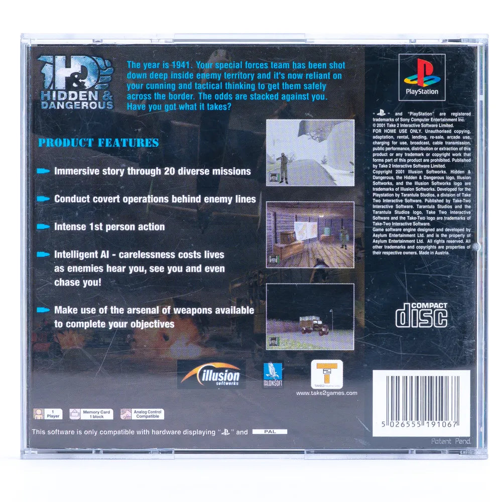 Hidden and Dangerous - PS1 spill - Retrospillkongen