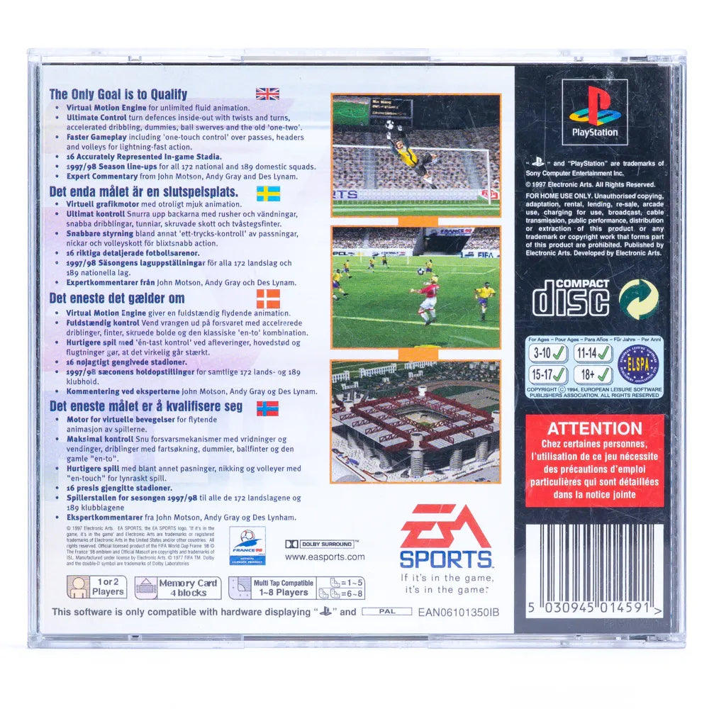 FIFA 98 Road to World Cup - PS1 spill - Retrospillkongen