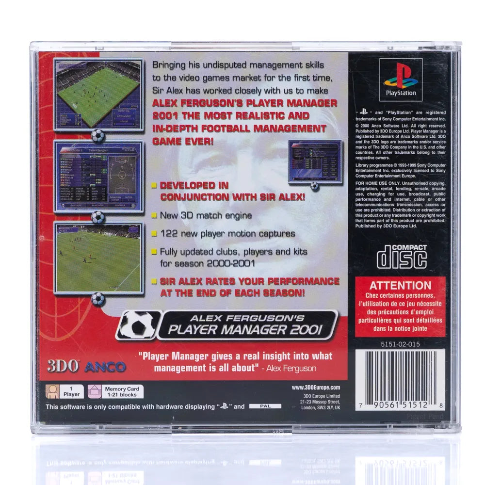 Alex Ferguson's Player Manager 2001 - PS1 spill