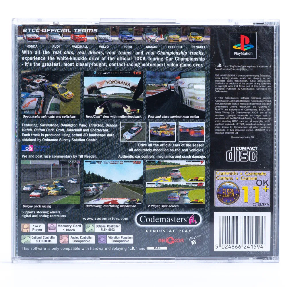 TOCA Touring Car Championship - PS1 Spill - Retrospillkongen