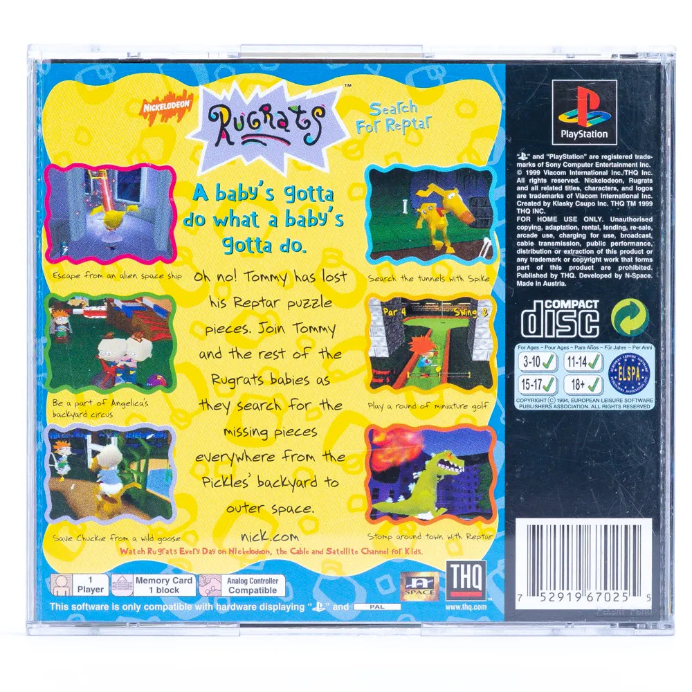 Rugrats: Search for Reptar - PS1 Spill - Retrospillkongen