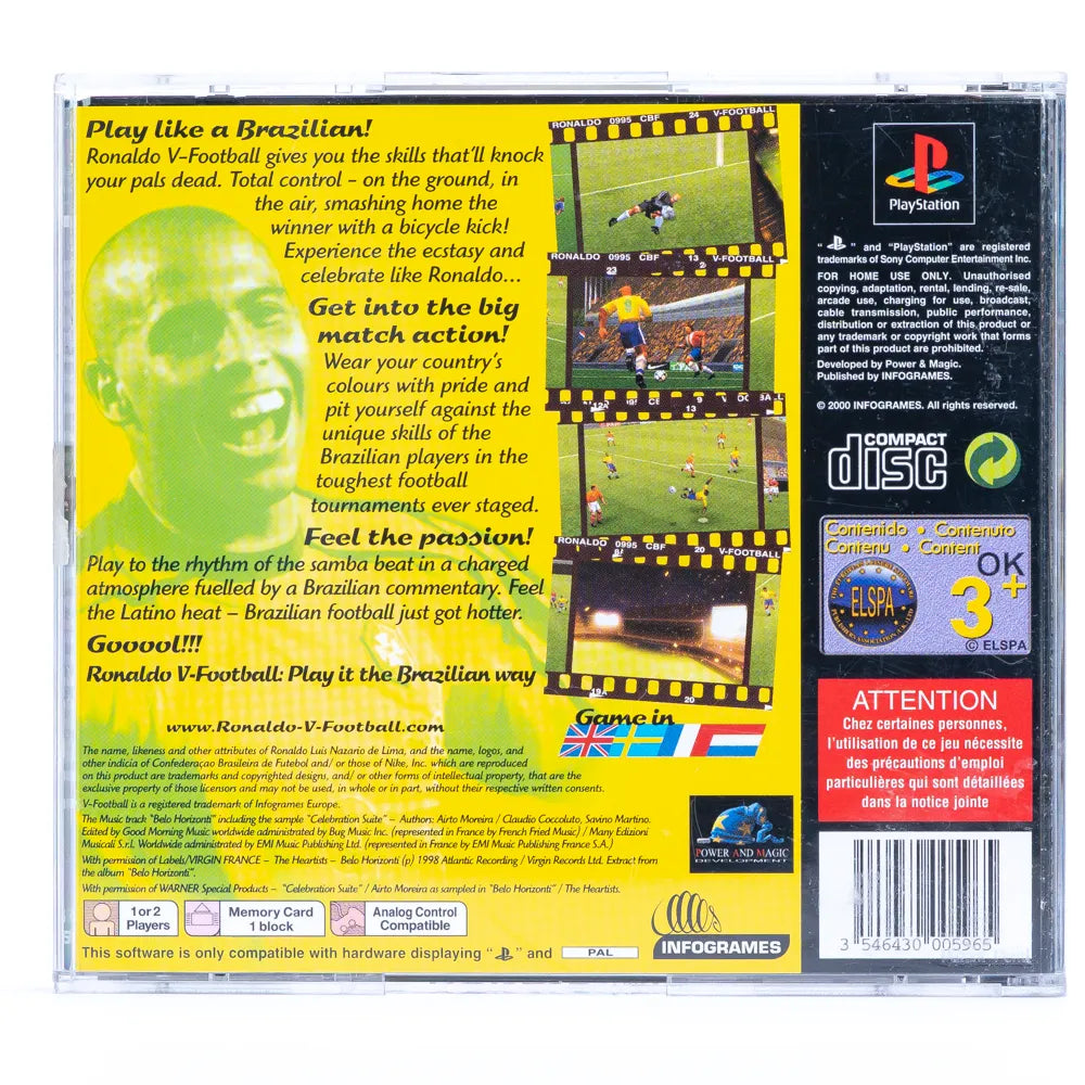 Ronaldo V-Football - PS1 Spill - Retrospillkongen