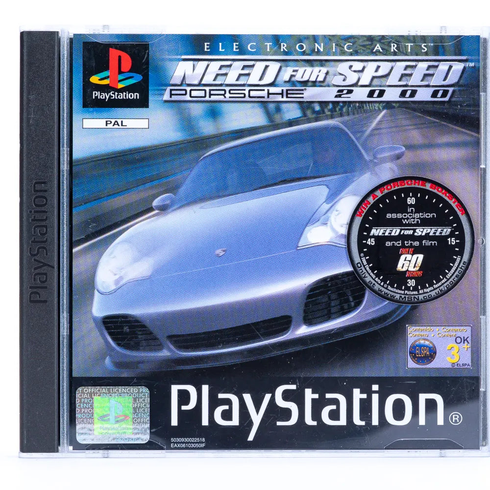 Need for Speed Porsche 2000 - PS1 spill - Retrospillkongen