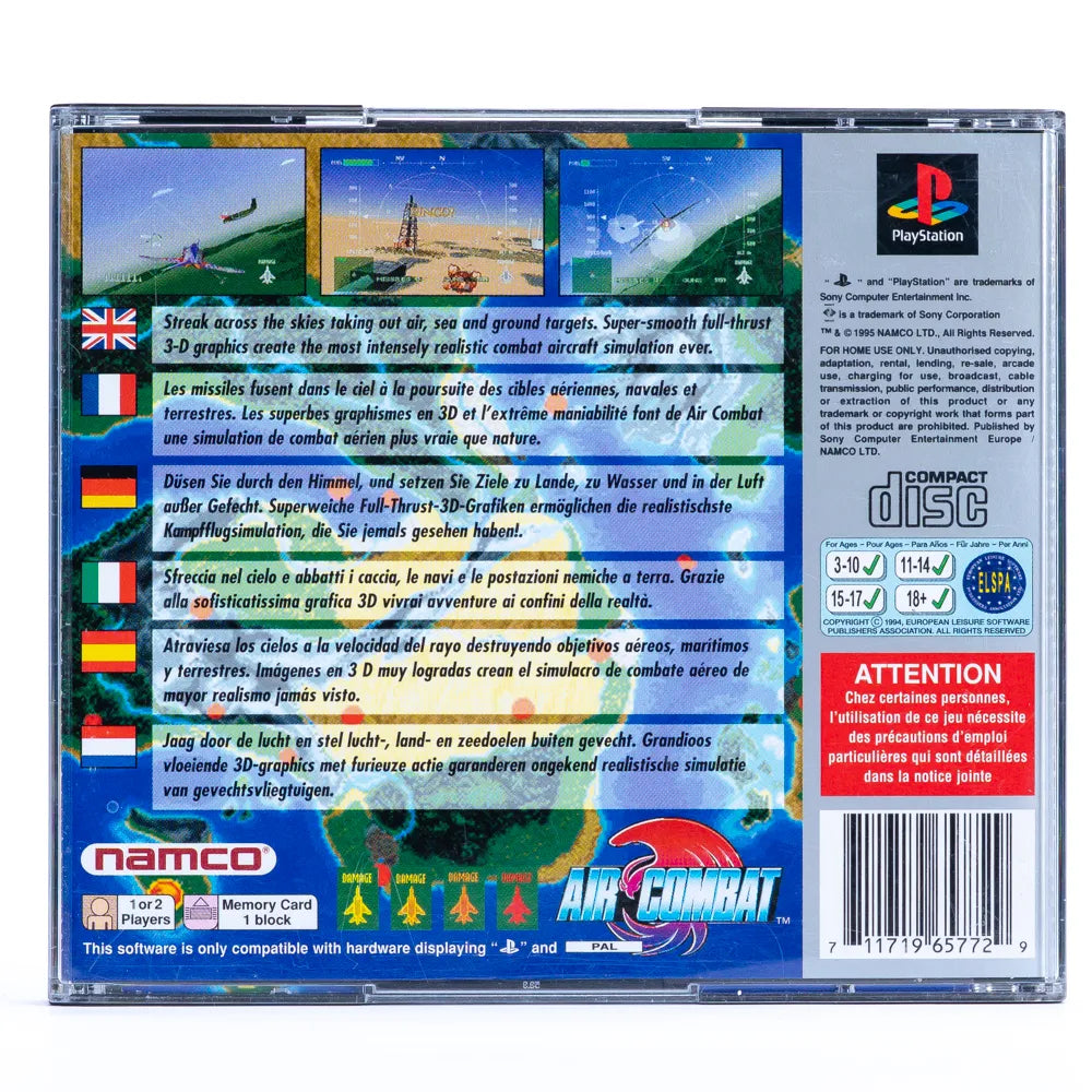 Air Combat - PS1 spill - Retrospillkongen