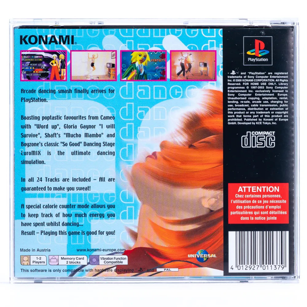 Dance Stage Euromix - PS1 spill - Retrospillkongen