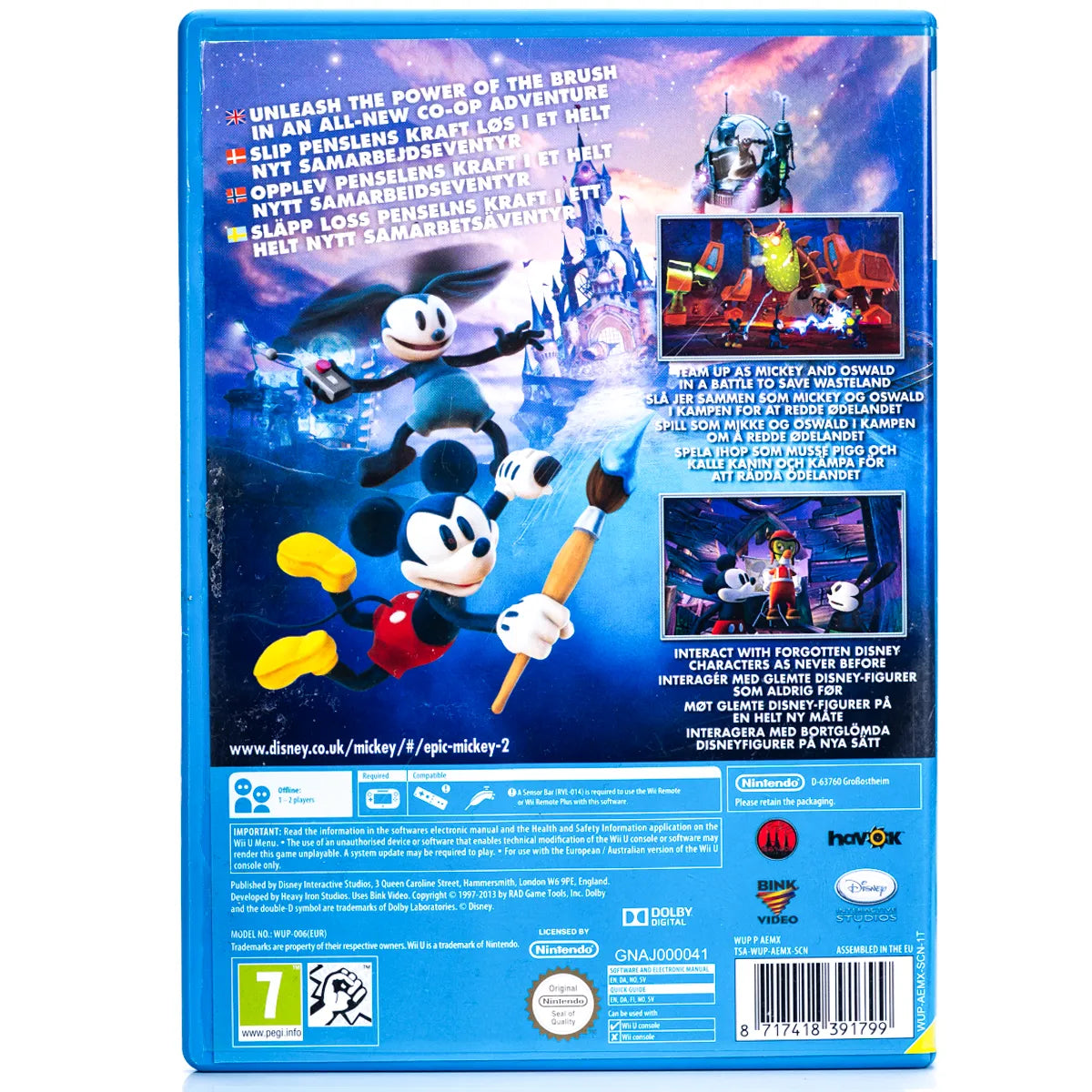 Disney Epic Mickey 2: The Power of Two - Wii U Spill - Retrospillkongen
