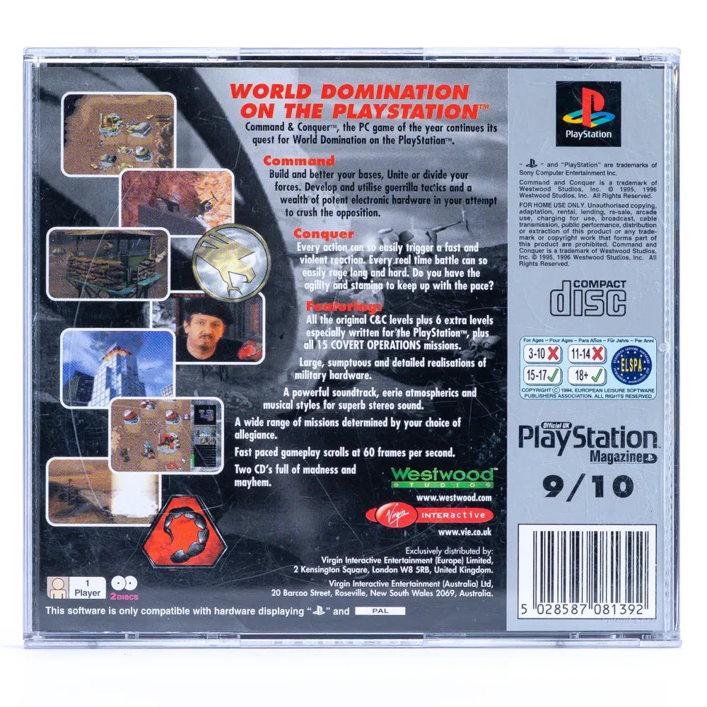 Command & Conquer - PS1 spill - Retrospillkongen