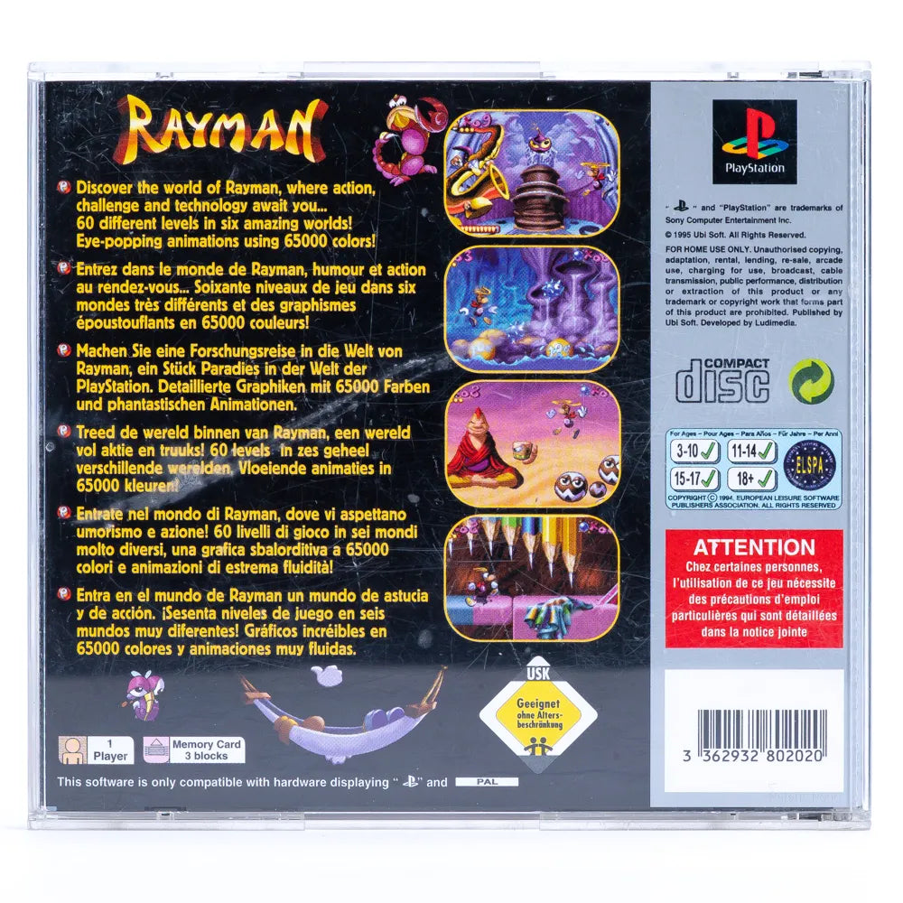 Rayman - PS1 spill - Retrospillkongen