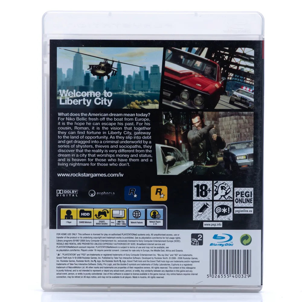 Grand Theft Auto IV - PS3 spill - Retrospillkongen