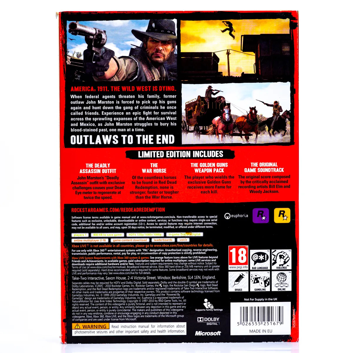 Red Dead Redemption Limited Edition - Xbox 360 spill - Retrospillkongen