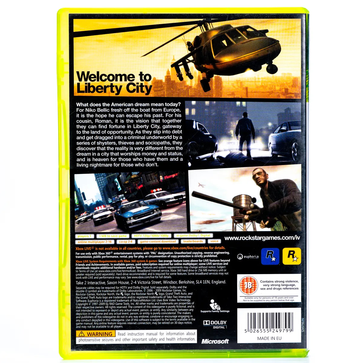 Grand Theft Auto IV - Xbox 360 spill - Retrospillkongen
