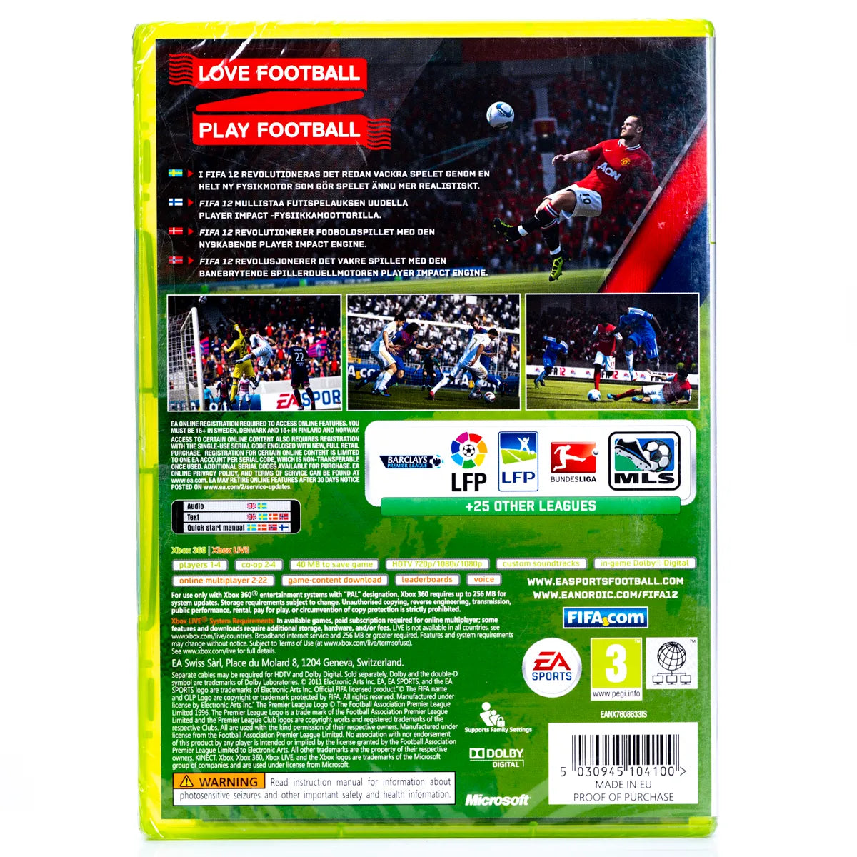 FIFA 12 - Xbox 360 spill (Forseglet) - Retrospillkongen