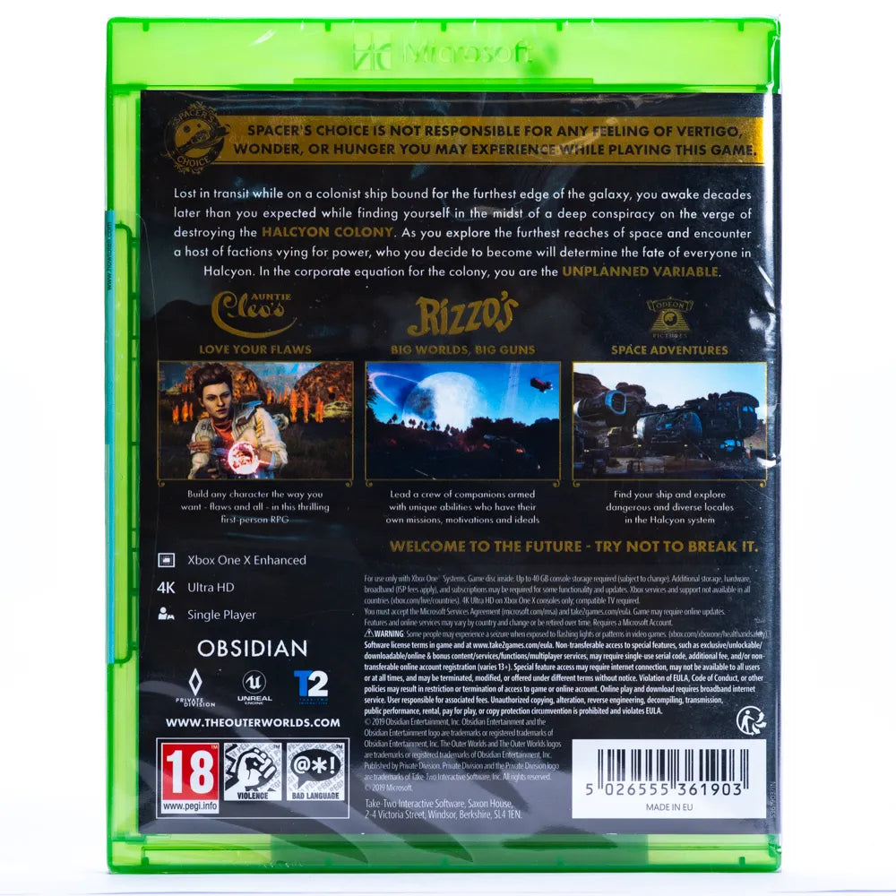 The Outer Worlds - Xbox One spill (Forseglet) - Retrospillkongen