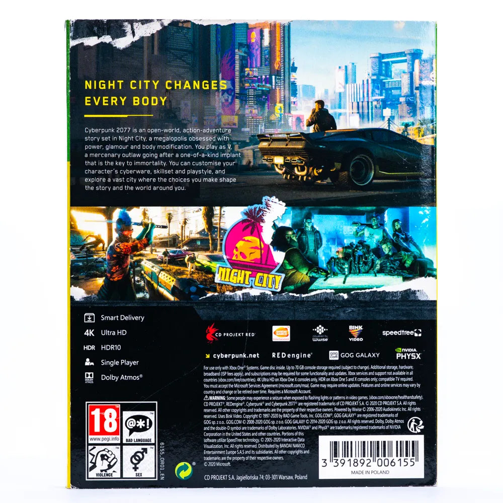 Cyberpunk 2077 Med Ekstra Innhold - Xbox One spill - Retrospillkongen