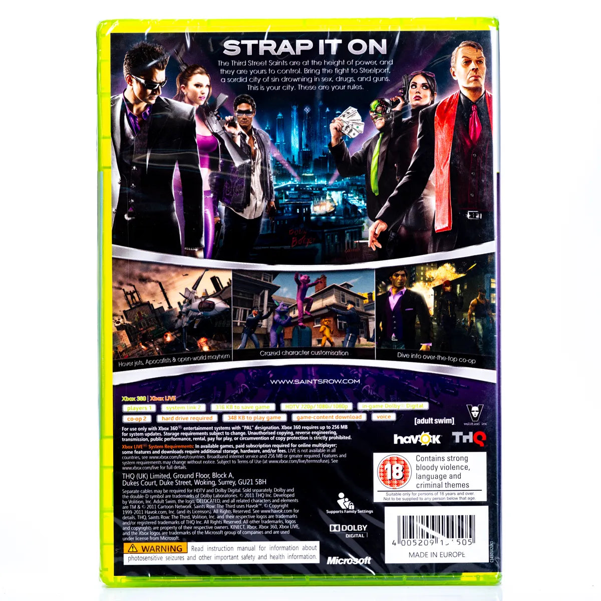 Saints Row The Third - Xbox 360 spill (Forseglet) - Retrospillkongen