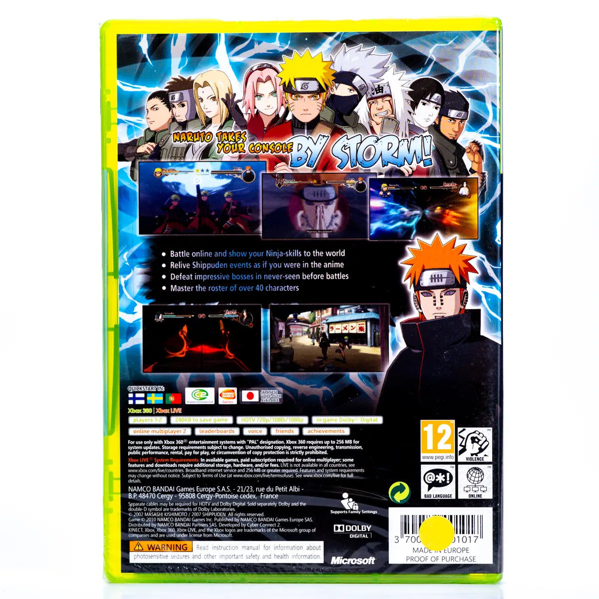 Naruto Shippuden Ultimate Ninja Storm 2 - Xbox 360 spill (Forseglet) - Retrospillkongen