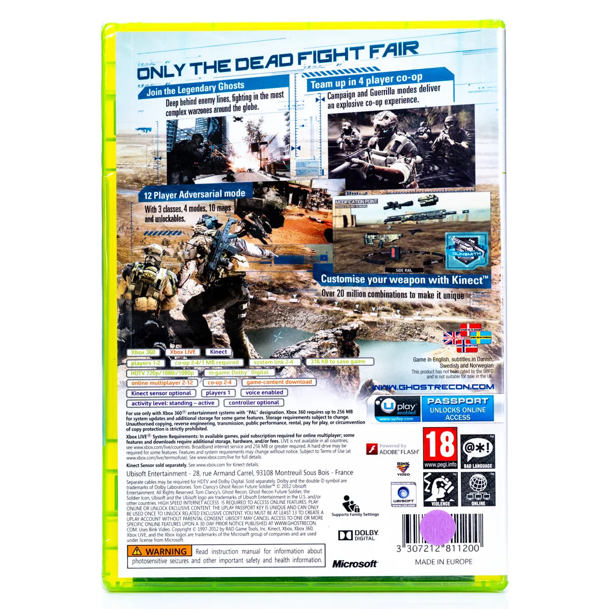 Tom Clancy's Ghost Recon Future Soldier - Xbox 360 spill (Forseglet) - Retrospillkongen