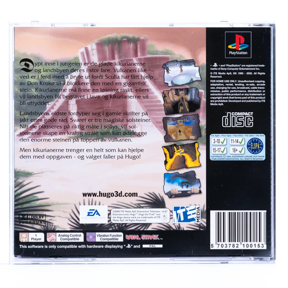 Hugo: Jakten på Solsteinen - PS1 spill - Retrospillkongen