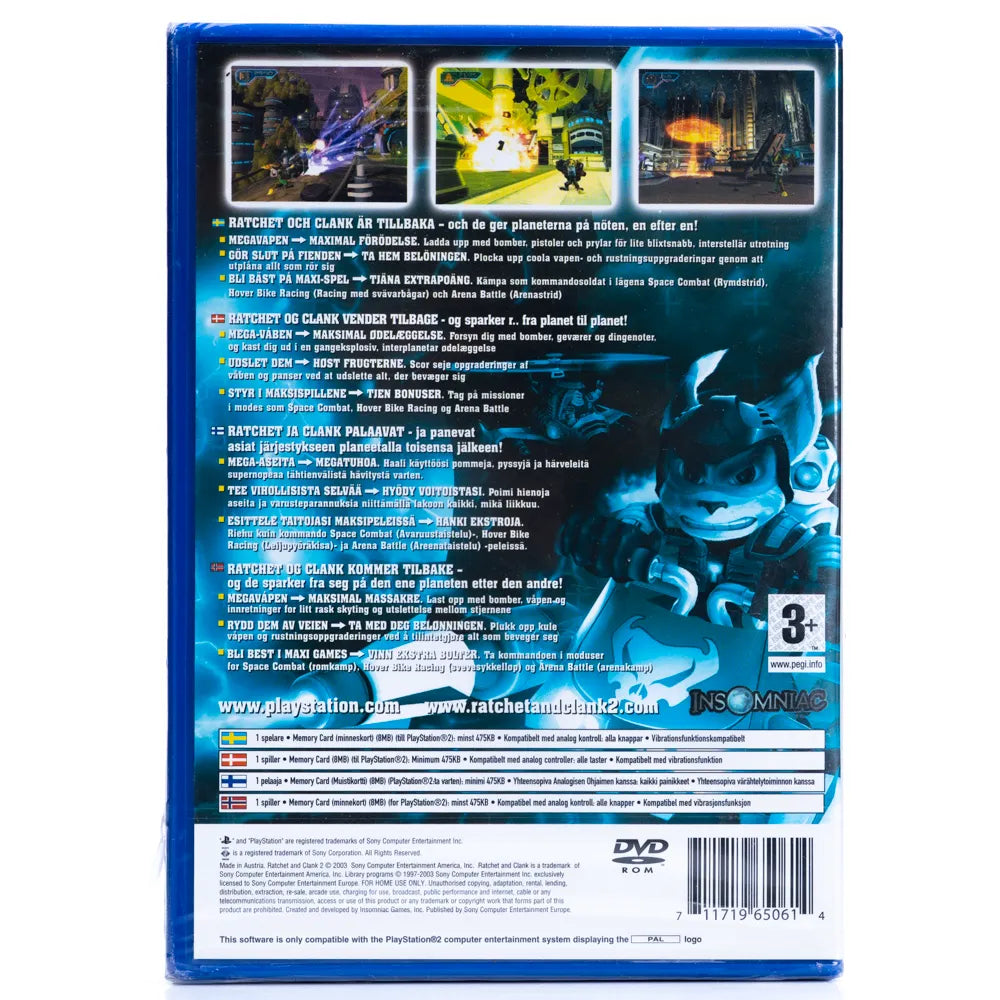 Ratchet & Clank: Going Commando (Forseglet) - PS2 Spill - Retrospillkongen