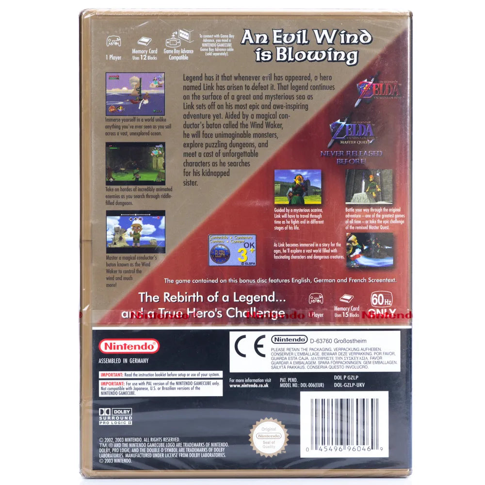 The Legend of Zelda: The Wind Waker (Forseglet) - Gamecube spill - Retrospillkongen