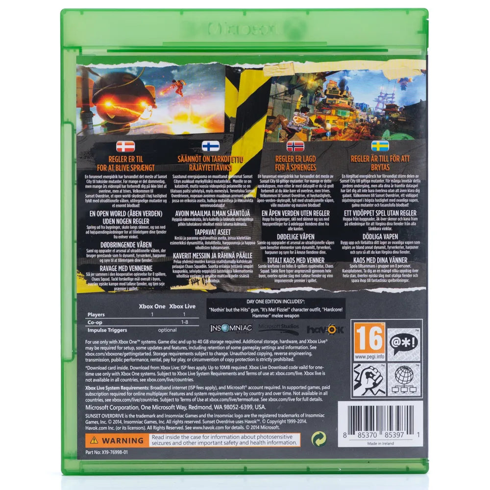 Sunset Overdrive - Xbox One spill - Retrospillkongen