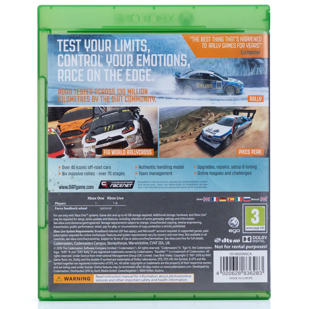 DiRT Rally - Xbox One spill