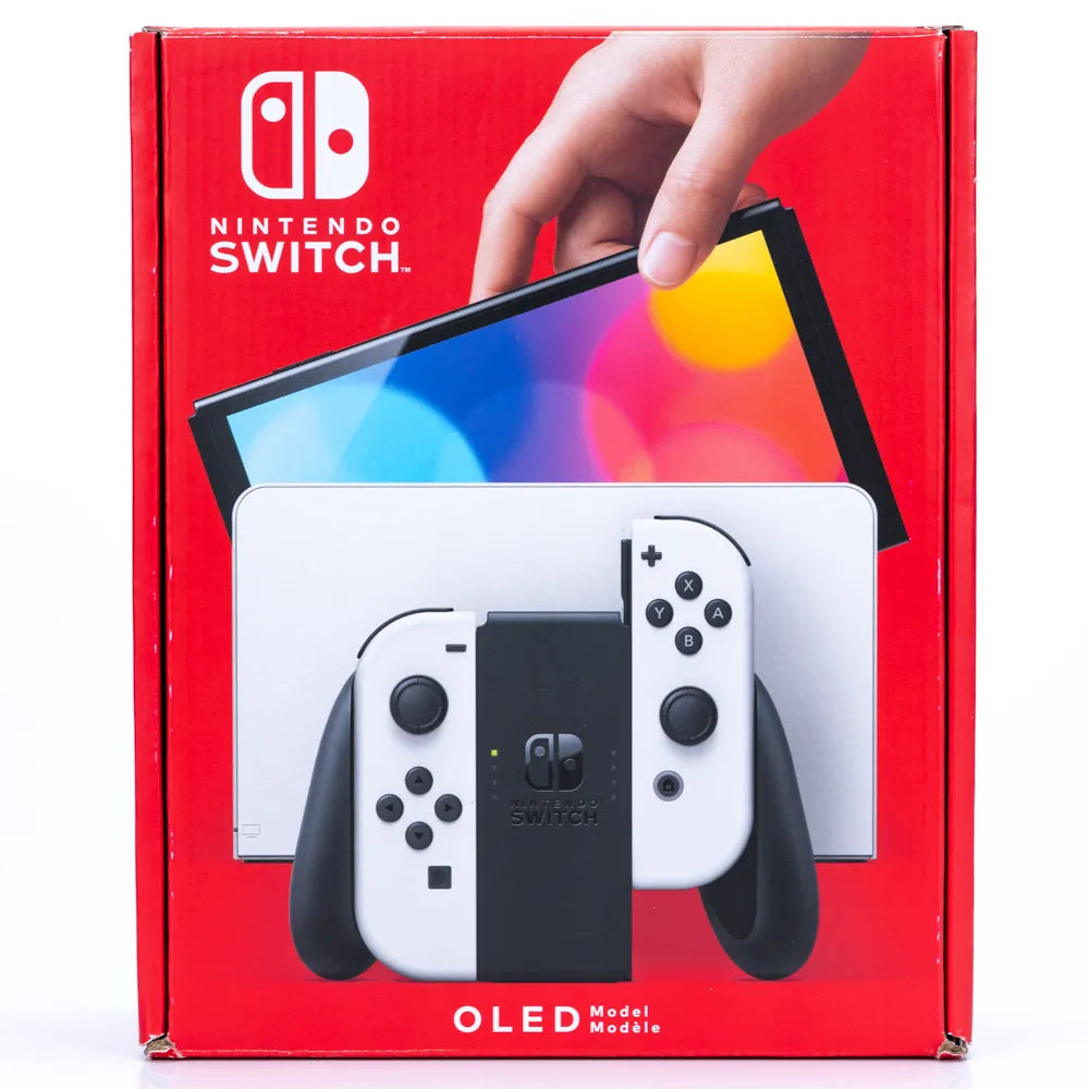 Nintendo Switch OLED spillkonsoll Hvit Komplett i Eske - Retrospillkongen