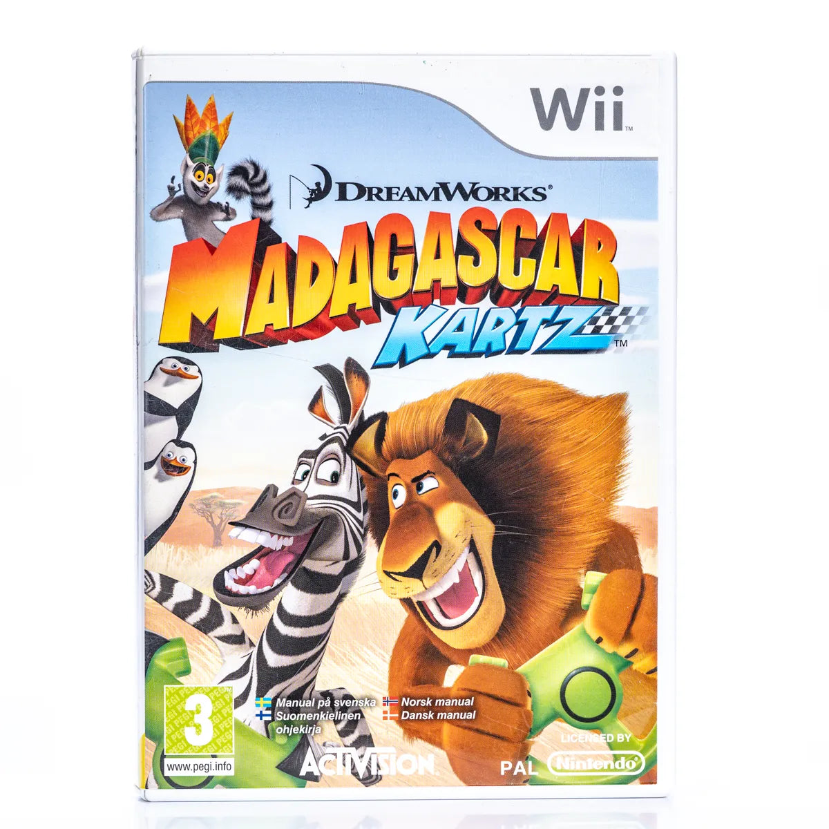 Dreamworks Madagascar Kartz - Wii spill - Retrospillkongen