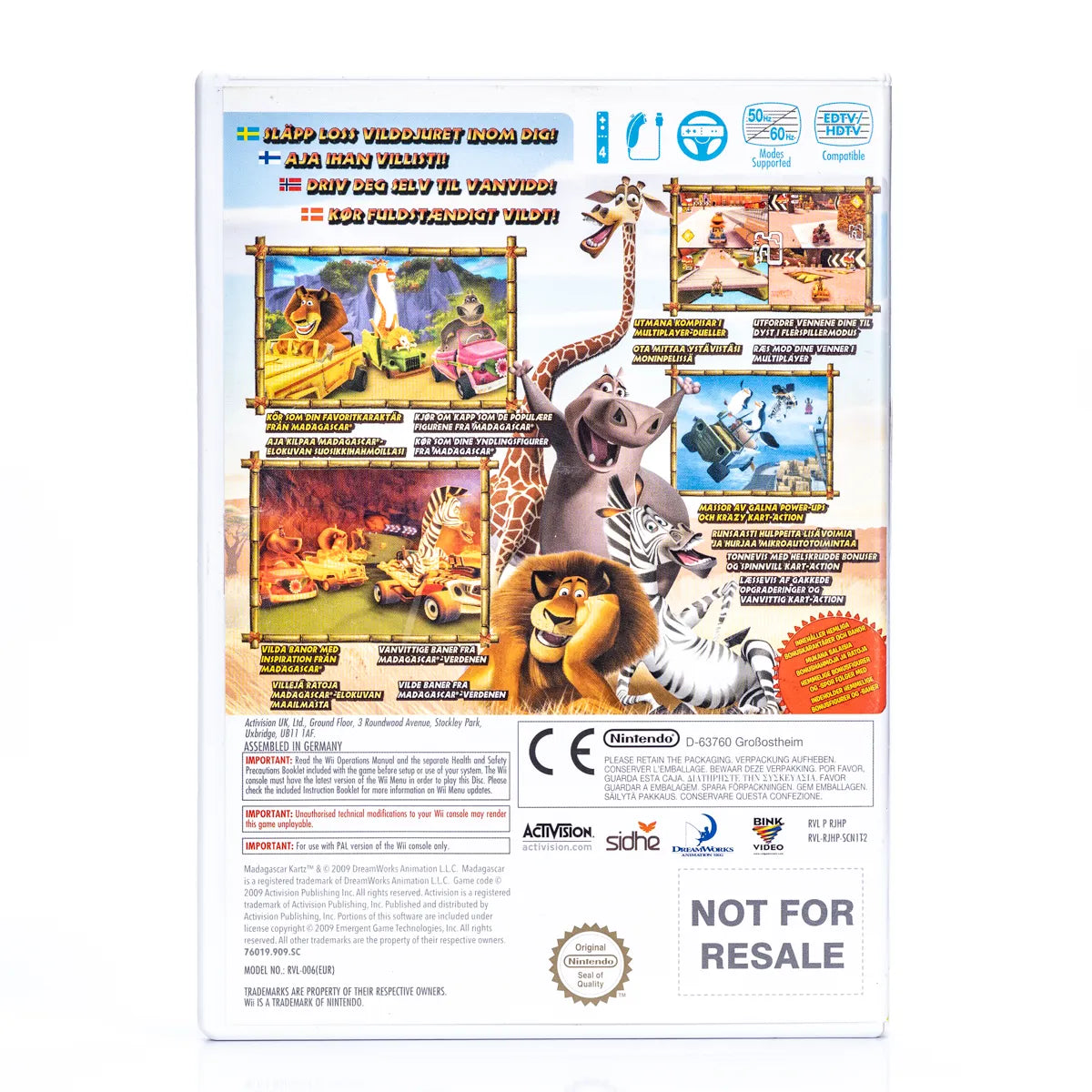 Dreamworks Madagascar Kartz - Wii spill - Retrospillkongen